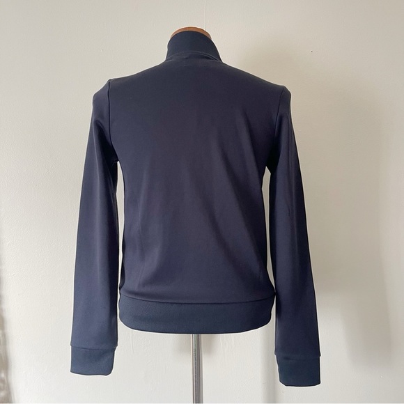 Tory Burch Sport Navy Blue Jacket size Small NWOT Ruffle Trim - Picture 7 of 11